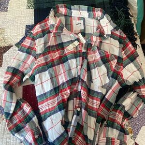 Aerie Women’s Plaid Shirt - Red, Green, White